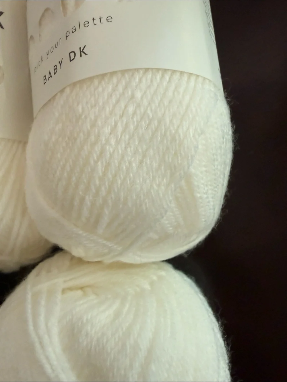 Paintbox Baby DK Soft Papier White Yarn - 5 Skeins